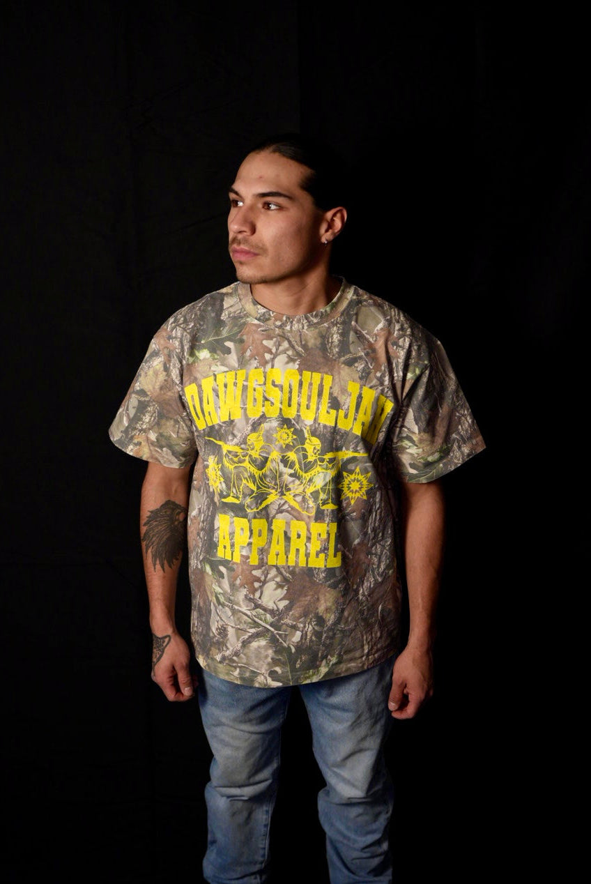 GREEN WOODLAND CAMO TEE
