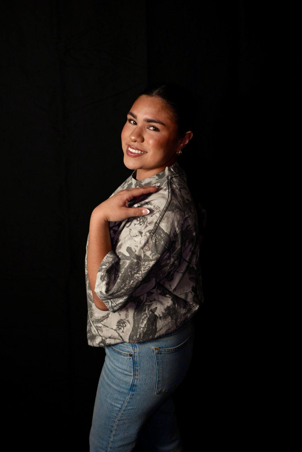 GREY WOODLAND CAMO TEE