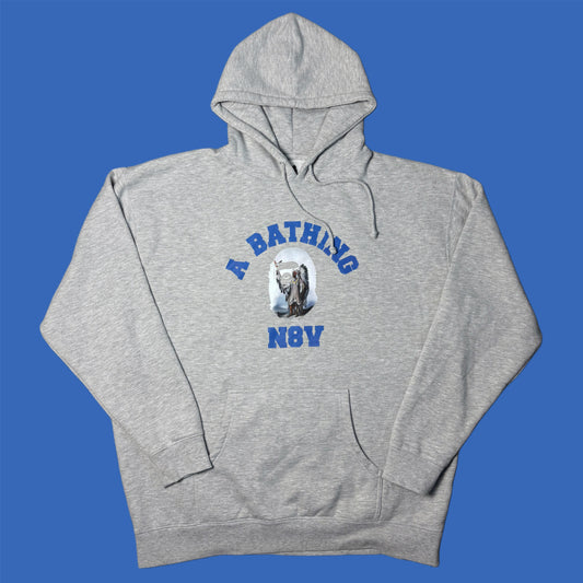 Heather Grey "A Bathing N8V" String Hoodie