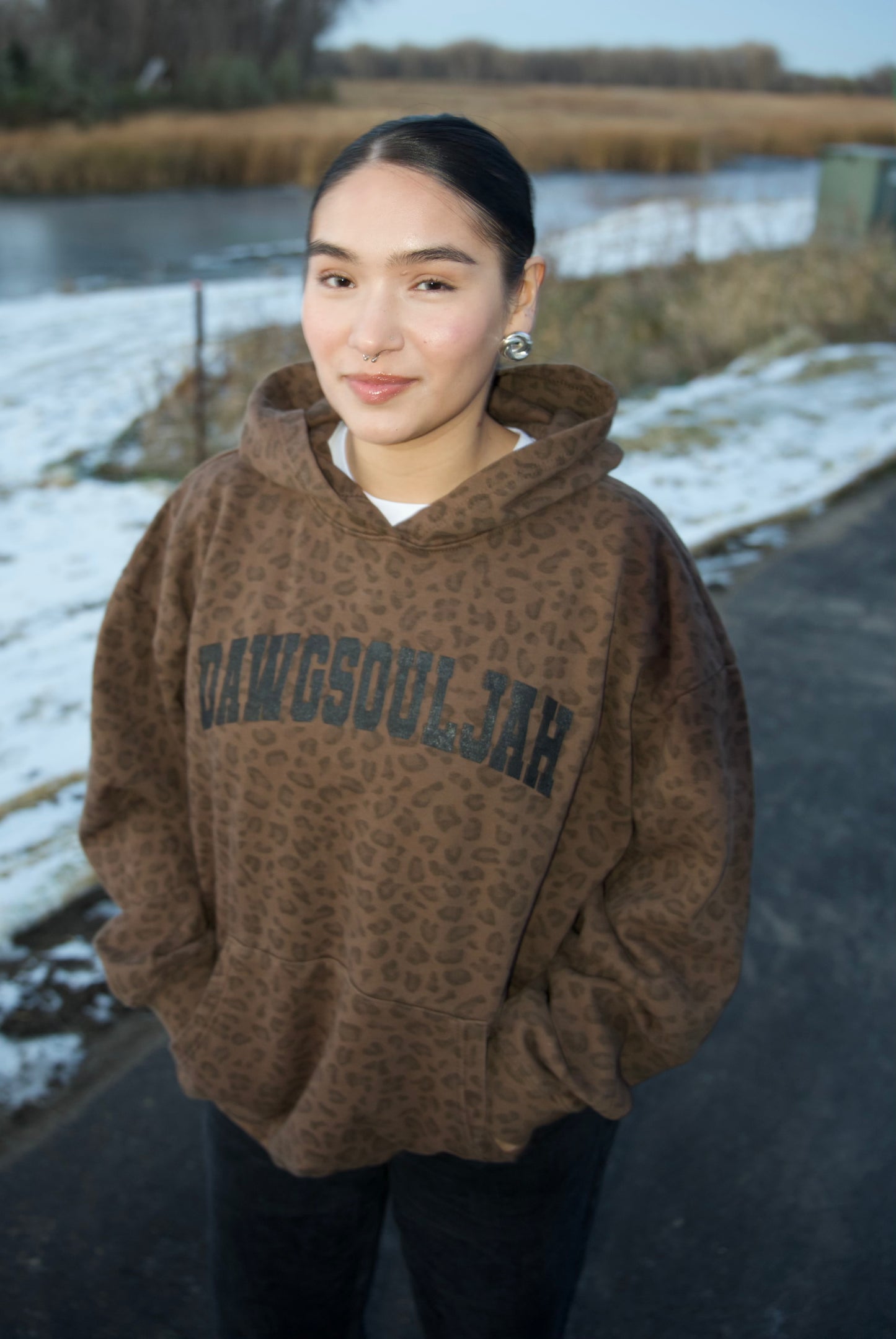 LEOPARD PRINT HOODIE